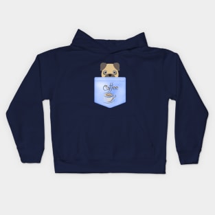 Pug and Coffee Kids Hoodie